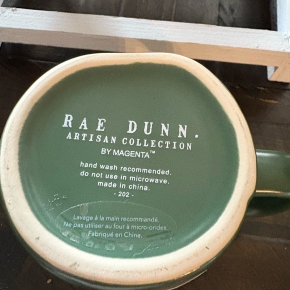 Rae Dunn Green Mug with Gold Lettering - Picture 2 of 4